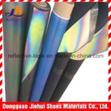 Rainbow Reflective PU Leather for Shoes